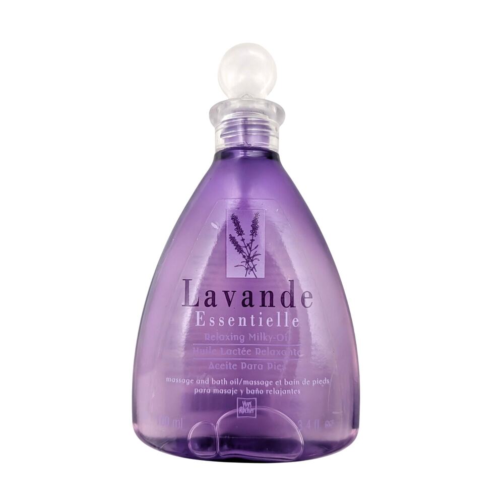 Vtg Yves Rocher Lavande Relaxing MilkyOil Massage or Bath 3.4 fl oz Discontinued